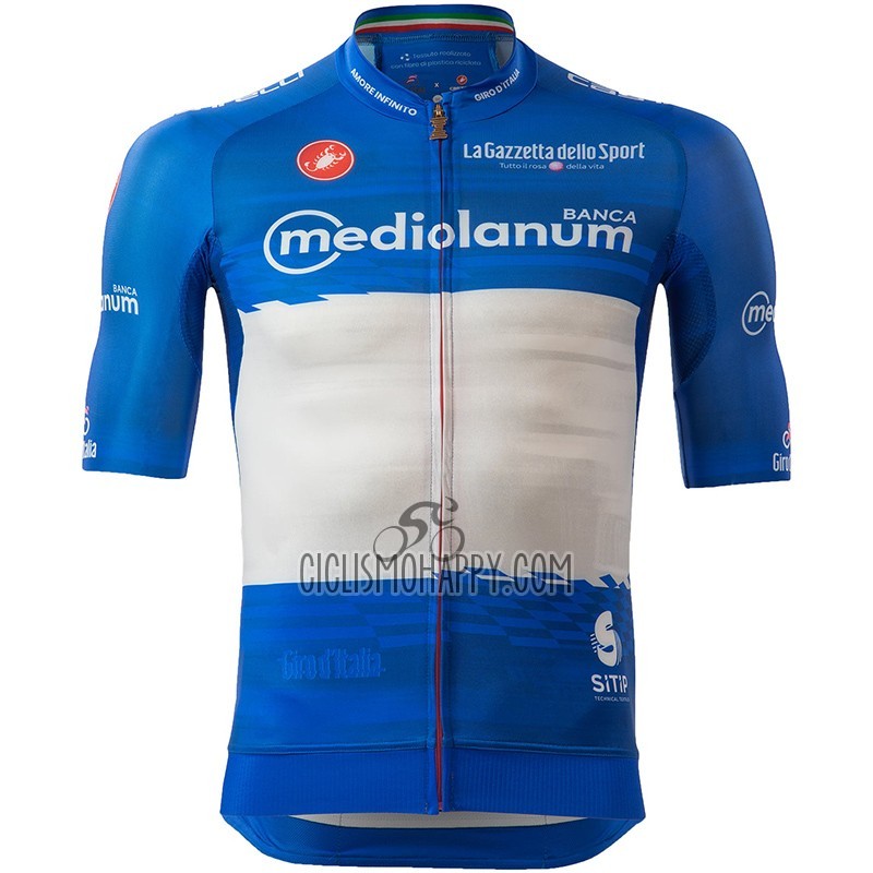 Giro d'Italia Cycling Jersey Bib Short 2023 Men Short Sleeve Blue
